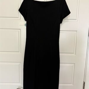 Banana Republic Black Midi Sheath Dress